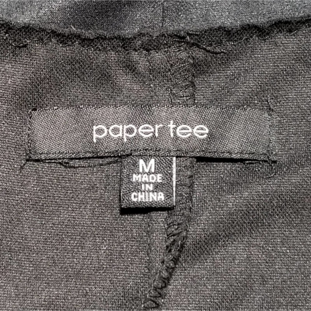 Paper Tee Top~Suede Look/Feel V-Neck Sleeveless~M - Picture 4 of 7